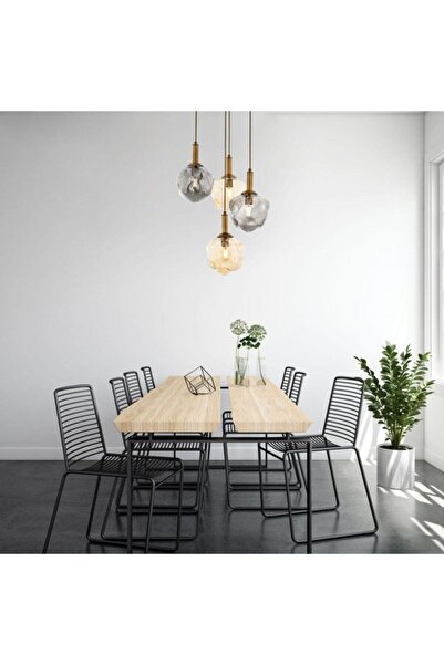 Avonni Avonnı Av-60210-4et Eskitme Kaplama Modern Avize E27 Metal Cam 40cm