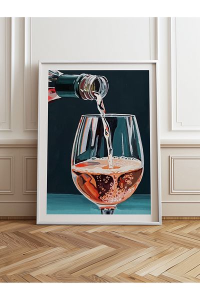 HOMEPACK Pictură cu un singur cadru din lemn Pictură poster dintr-o bucată TK/965