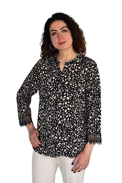wearon tekstil Γυναικεία μπλούζα με στάμπα λεοπάρ με σχέδιο BGL-ST04281