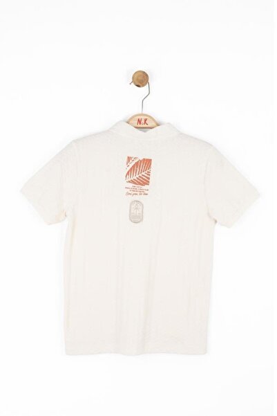 NK Boy's Grow Polo Neck Tshirt 8-14 Years Cream
