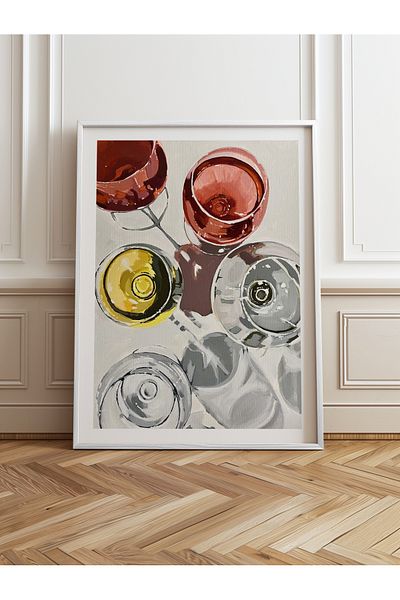 HOMEPACK Single Wooden Framed Painting One Piece Poster Painting Tk/966