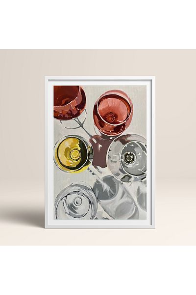 HOMEPACK Single Wooden Framed Painting One Piece Poster Painting Tk/966