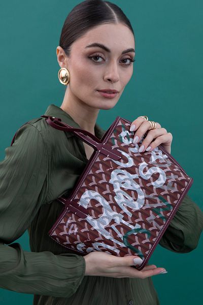 Matthew Cox Geantă de umăr de damă roșu Claret BYN2377