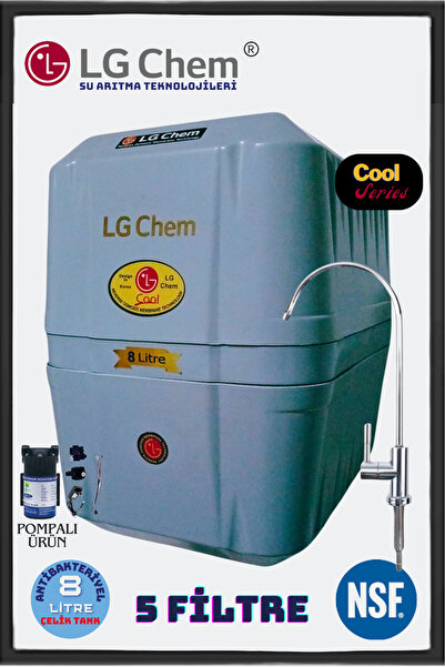 ligth gastro LG Chem COOL SERIES ANTRASİT POMPALI 8 LİTRE 5 FİLTRE Su Arıtma ...