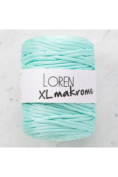 SAVA HOME COLLECTİON Loren XL Macrame Mint Green Hand Knitting Twine - R058 - 33708