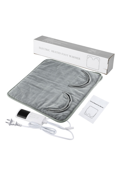 Choice1 وسادة تدفئة قدم كهربائية بمقبس أمريكي، قابلة للغسل، بطانية تدفئة حرار...