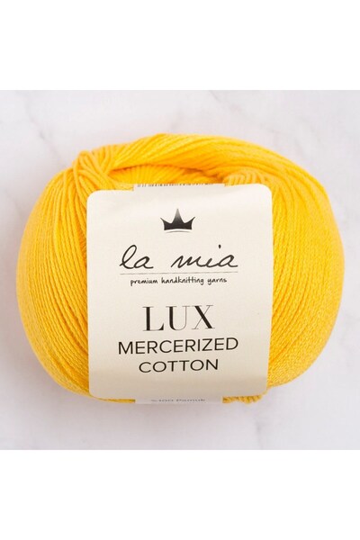 özgün adım La Mia Lux Mercerized Cotton Dark Yellow Hand Knitting Lanyard - 181 - 33754