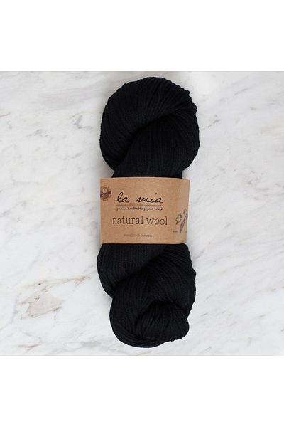 SAVA HOME COLLECTİON La Mia Natural Wool Μαύρο Πλεκτό Χειροποίητο Σχοινί - L815 - 34398