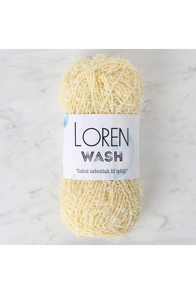 SAVA HOME COLLECTİON Loren Wash ανοιχτό κίτρινο πλεκτό νήμα - R083 - 34037