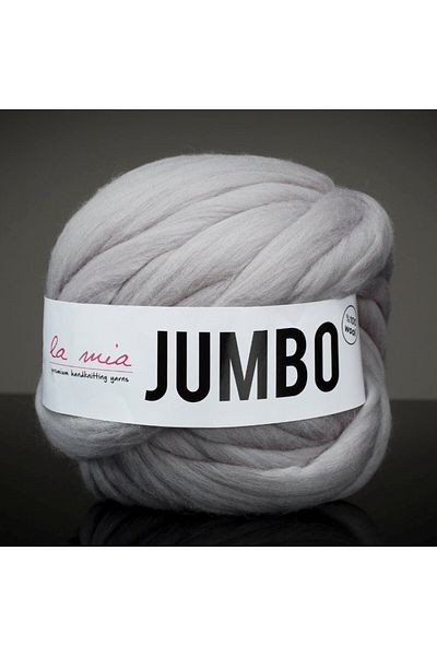 SAVA HOME COLLECTİON La Mia Jumbo Grey Giant Wool Πλεκτό Χειροποίητο Σχοινί - J4