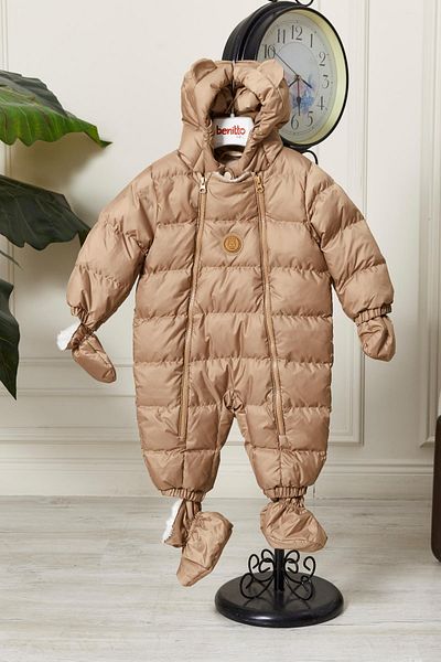 Benittokids Unisex Hooded Zippered Baby Astronaut Jumpsuit 51330