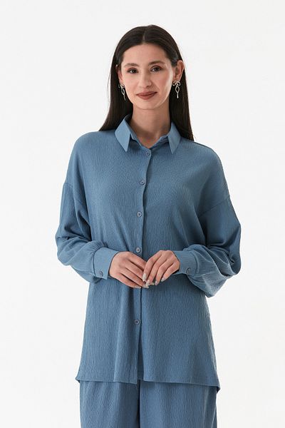 Fulla Moda Set dublu din țesătură înfășurată cu guler de cămașă Fullamodest