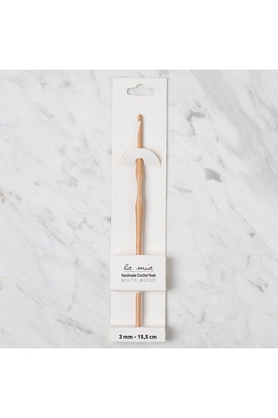 SAVA HOME COLLECTİON La Mia Whitewood 3 mm 15,5 cm Ξύλινο μαλλί βελονάκι