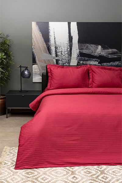 Molinella Satin Duvet Cover Set - Double / Striped
