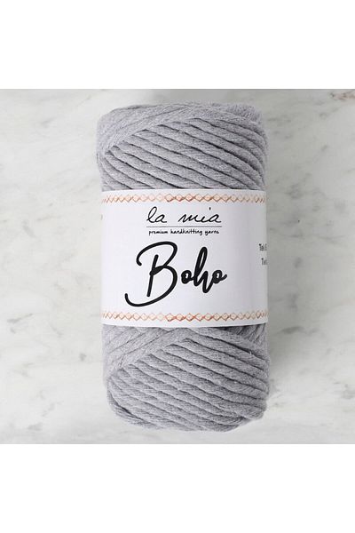 SAVA HOME COLLECTİON La Mia Boho Grey Twist Macrame String - L031 - 33986