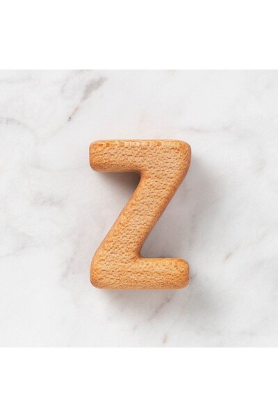 N&M STORE هوبي بيبي حرف خشبي عضوي - Z