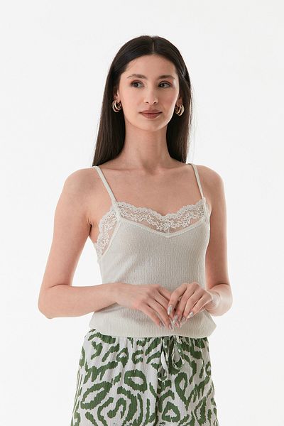 Fulla Moda Wrapped Fabric Lace Strap Bodysuit