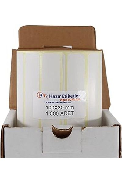 Hepta Collection Ready Labels , Ready Al Get Fast Al Art Sticker 100mm X 30mm 1500Pcs in Roll 40mm Kuka Diameter Bas