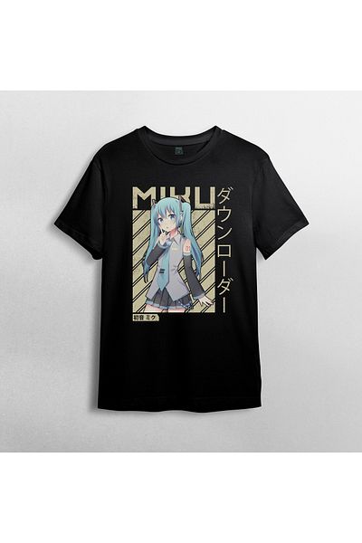 Pixxa Μπλουζάκι Hatsune Miku 100% βαμβακερό με λαιμόκοψη μοντέλο 2