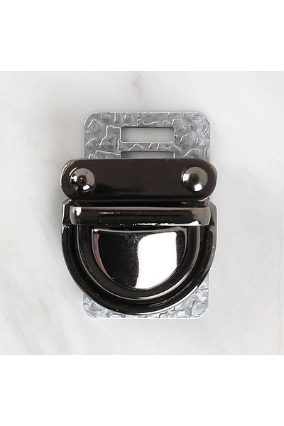 SAVA HOME COLLECTİON Метална чанта Black Loren - дизайн с ключалка