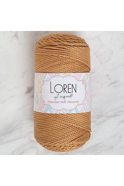 SAVA HOME COLLECTİON Πολυεστερικό μπεζ μακραμέ πλεξούδα Loren - LM031 - 34437