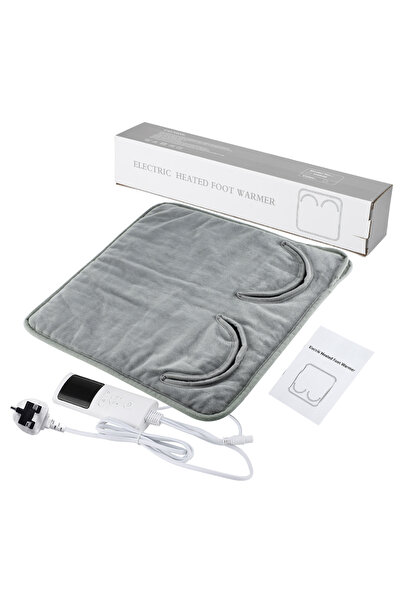 Choice1 وسادة تدفئة قدم كهربائية قابلة للغسل مزودة بمقبس المملكة المتحدة، بطا...