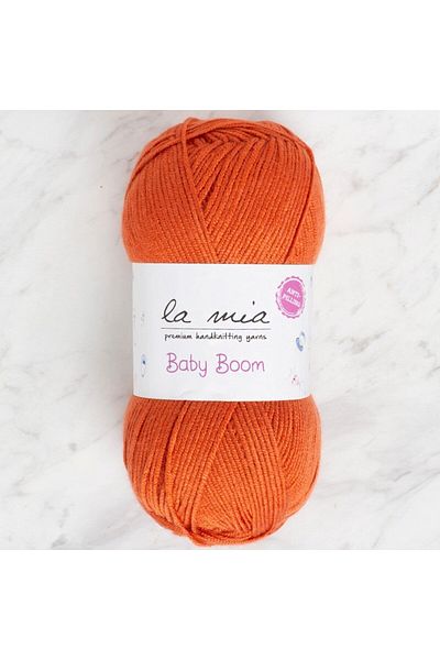 SAVA HOME COLLECTİON Прежда за ръчно плетене La Mia Baby Boom в цвят тухла - 1210 - 34130