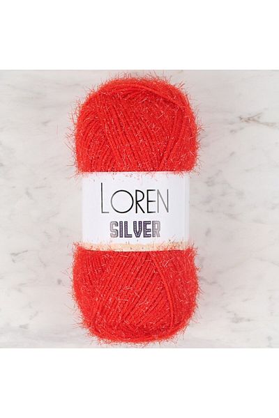 ZAYKA Loren Silver Red Hand Knitting Twine - Rs0025 - 34087