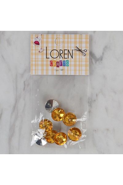 SAVA HOME COLLECTİON Комплект копчета Loren Crafts, 8 броя, жълти, горчица - 206 броя