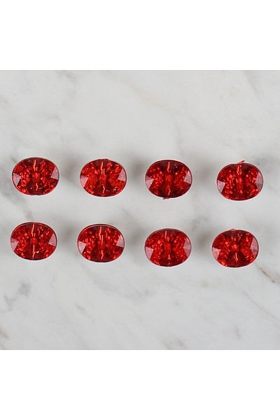 BY NEVSER Loren Crafts Red 8-Piece Button Set - 240