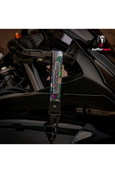 bofferland Ride Tag Motorcycle Automobile Fabric Hook Keychain 51