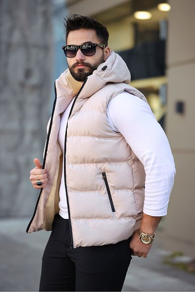 S&M CLOTHİNG New Season Waterproof Puffy Vest