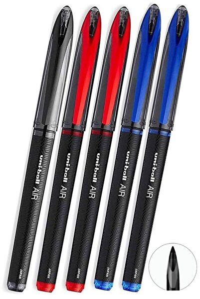 Artlantis Pix cu rolă albastru negru roșu 5 bucăți Uniball Air Micro 0,5 mm P...