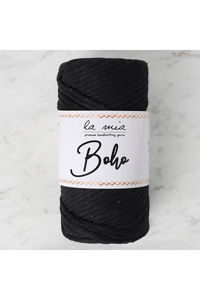 Ethab Ticaret La Mia Boho Black Twist Macrame String - L006 - 33997