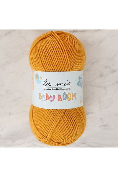 SAVA HOME COLLECTİON Прежда за ръчно плетене La Mia Baby Boom Mustard - 257 - 34454