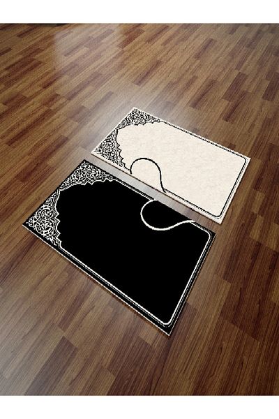 Filamente Heart Couple Prayer Rug Dowry Decorative Digital Printed Non-Slip Base Prayer Rug 70X120