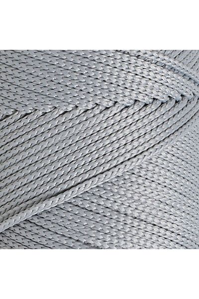 SAVA HOME COLLECTİON Ανοιχτό γκρι Loren Polyester Soft Macrame Πλεκτό Χειροποίητο Σχοινί - LM036 - 34441