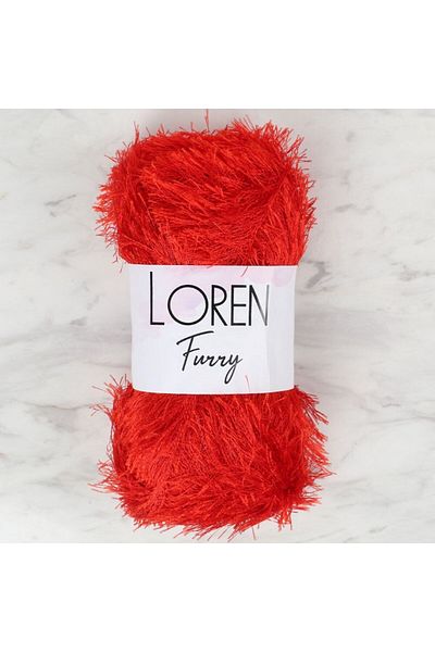 SAVA HOME COLLECTİON Loren Furry Red Hand Knitting Twine - RF025 - 34053
