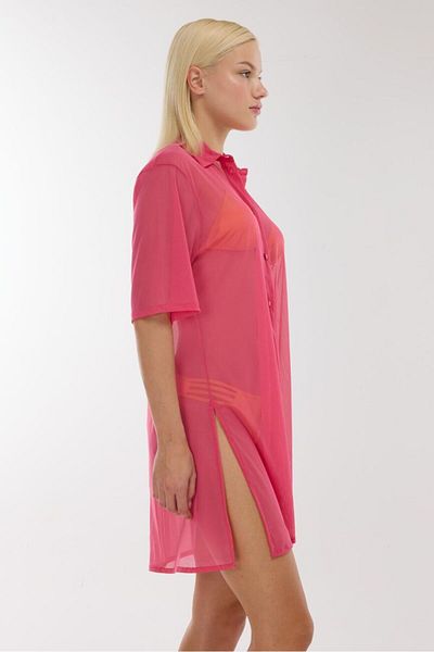AYYILDIZ 3812 Dusty Rose Beach Dress