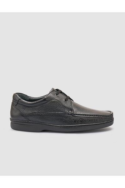 Cabani 100% Genuine Leather Black Men's Casual Shoes