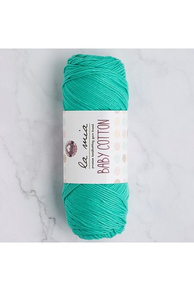 SAVA HOME COLLECTİON Прежда за ръчно плетене La Mia Baby Cotton Green - L044 - 33653