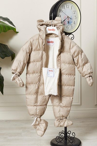 Benittokids Unisex Hooded Zippered Baby Astronaut Jumpsuit 51330