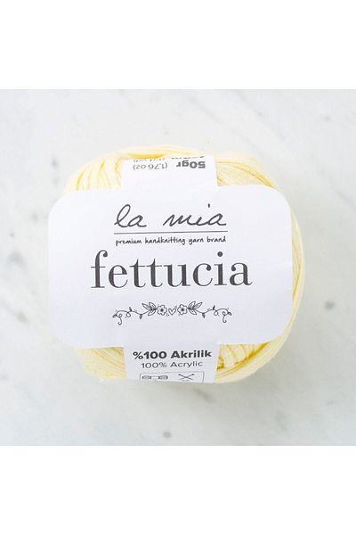 SAVA HOME COLLECTİON La Mia Fettucia Dust Yellow Πλεκτό Κλωστή - L028 - 33878
