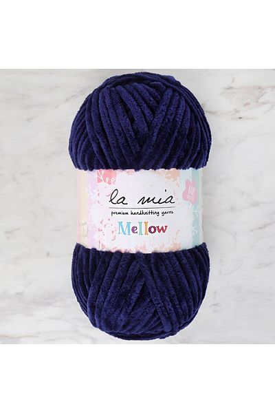 SAVA HOME COLLECTİON Прежда за ръчно плетене La Mia Mellow в тъмносиньо - 917 - 34163