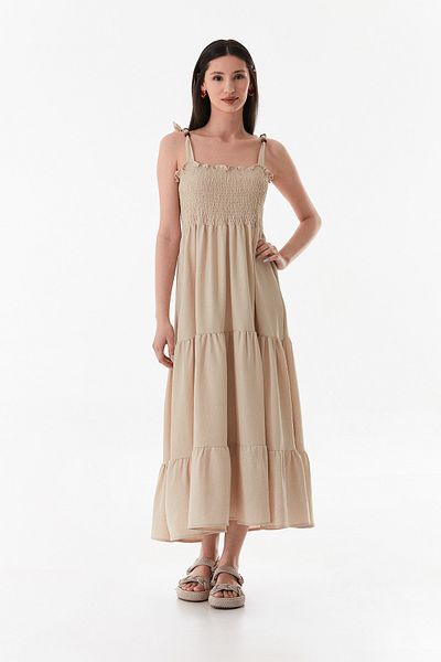 Fulla Moda Φόρεμα με λουράκια Gipe με λεπτομέρειες