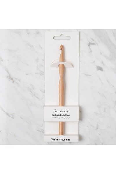 SAVA HOME COLLECTİON La Mia Whitewood 7 mm 15,5 cm Ξύλινο μαλλί βελονάκι