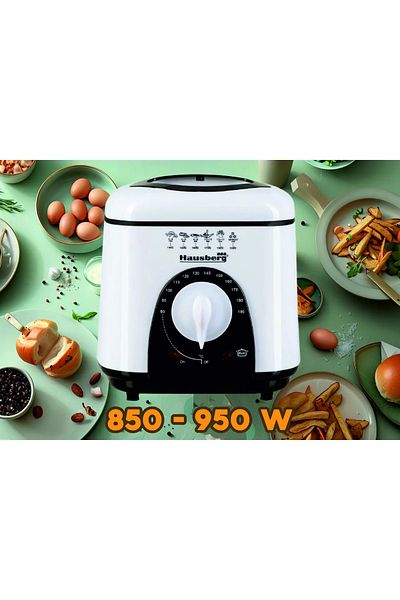 Hausberg Fritéza HB 1320NG, 950 W, 1 l, bílá/černá