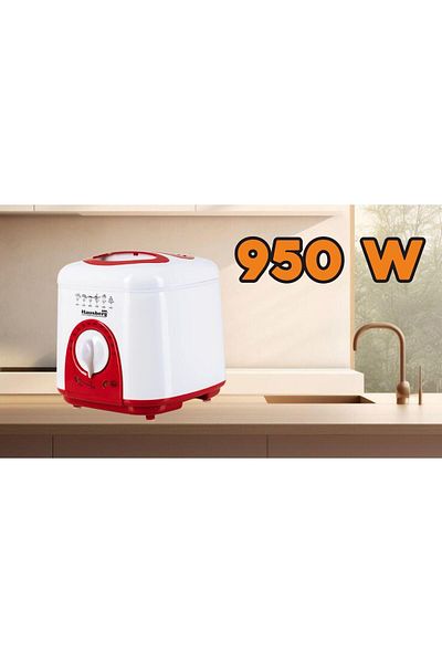 Hausberg Fritéza Hausberg HB 1320 AR, 950 W, 1 l, bílá/červená