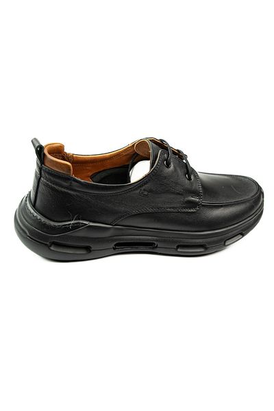 MARCOMEN 21395 Black Leather Men's Casual Shoes