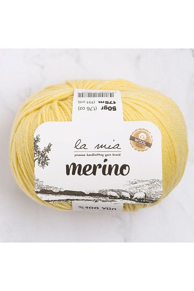 SAVA HOME COLLECTİON La Mia Merino Yellow Hand Knitting Yarn - L043 - 33788